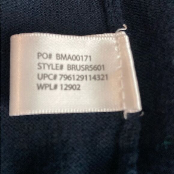 U.S. Polo ASSN Mens Knit Jacket Size XXL 100%Cotton Navy Blue/Grey Color - Picture 6 of 6